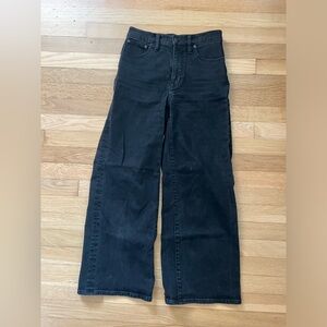 Black Madewell Wide Leg Jeans